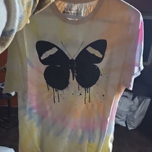 Ed Sheeran Butterfly Tie-Dye Short Sleeve Tee